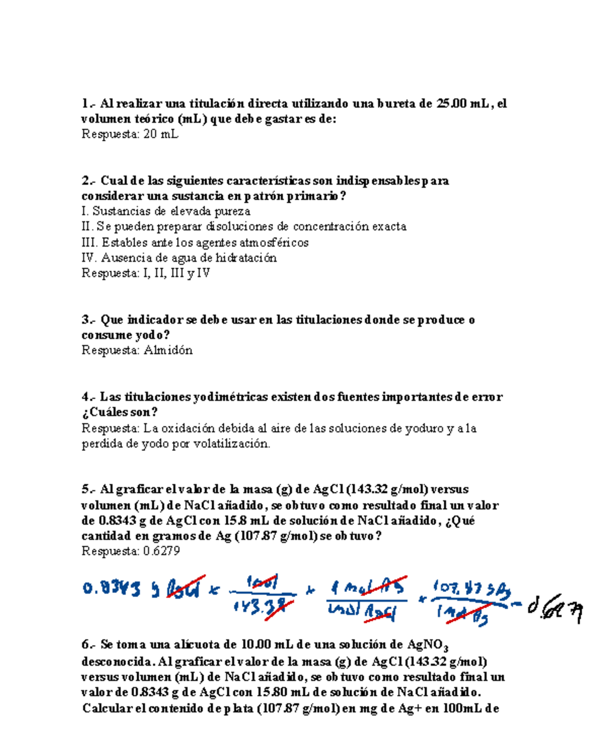 Prueba de Informe Analítico - Química General y Experimental - Document Preview