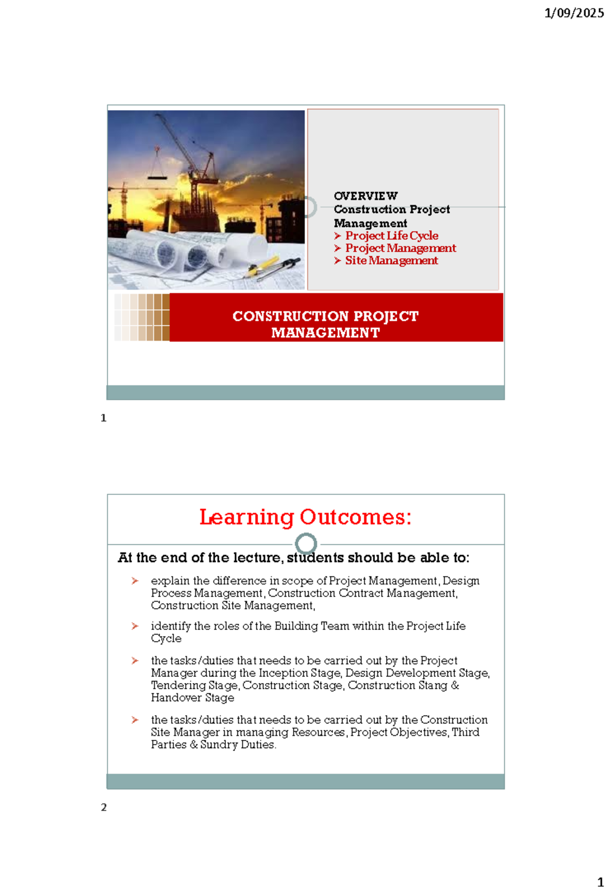 Construction Project Management Overview: Quality & Site Management ...
