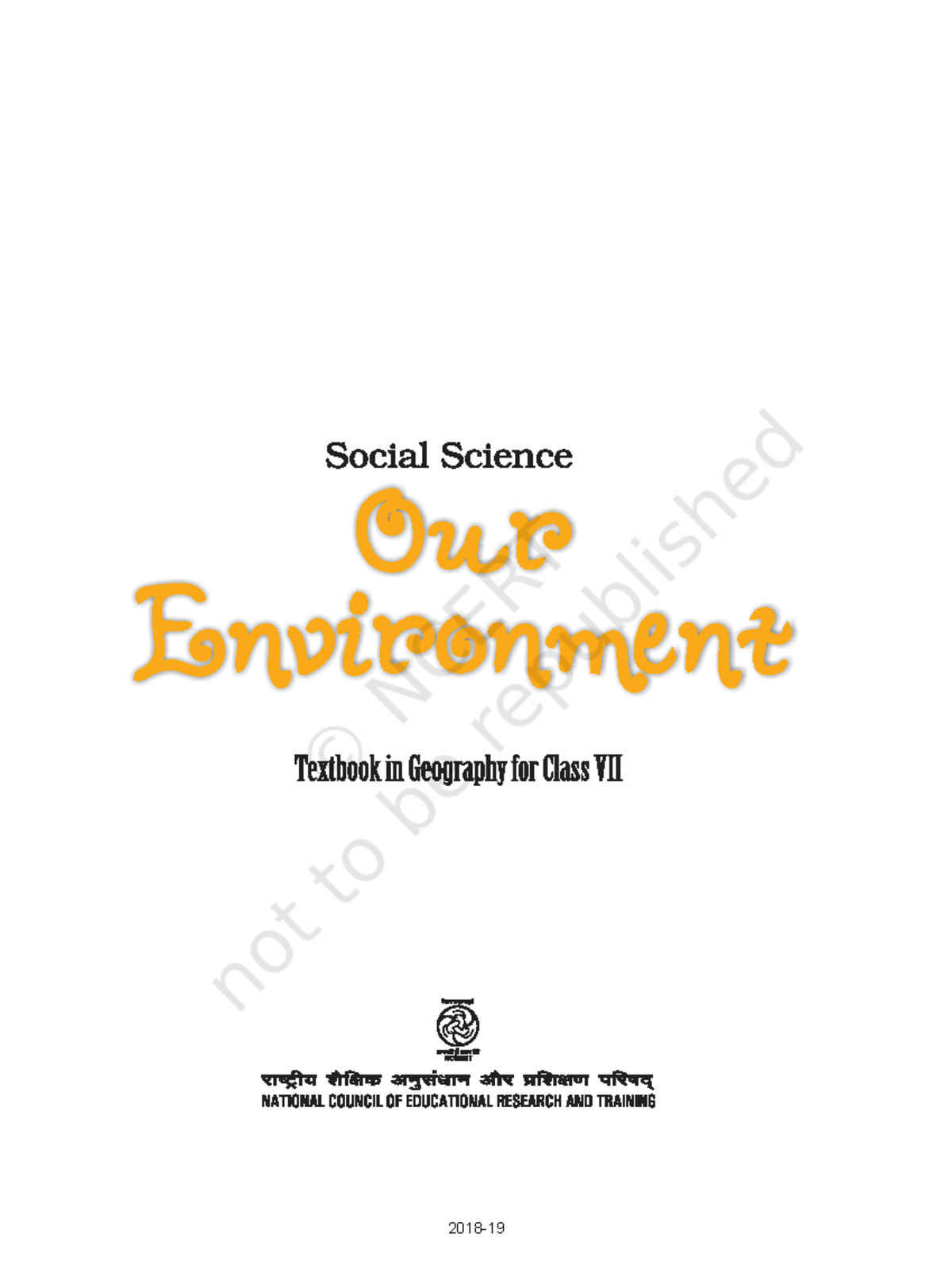NCERT Class 6 Social Science: Our Environment - Textbook Overview - Studocu