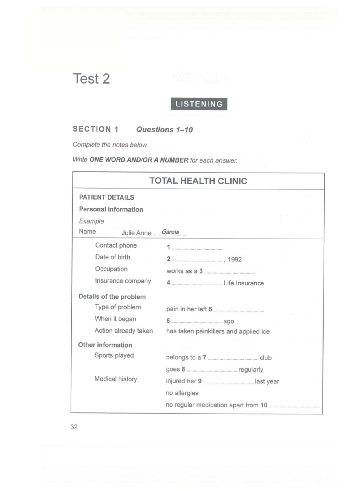 Cambridge IELTS 14 Test 2 Listening and Reading Section Notes - Studocu