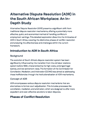 ALRE7311: Sample Questions on Negotiation Ethics & ADR Methods - Studocu