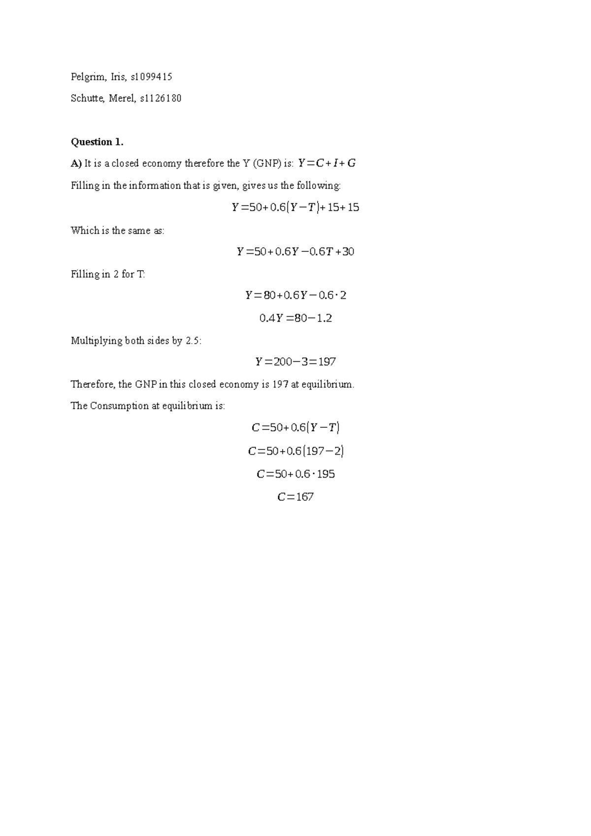 ECO 101: Assignment 1 - National Income and Money Supply Analysis ...