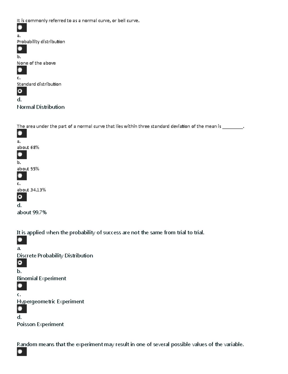 Normal Distribution and Probability Concepts - Exam Notes (PDF) - Studocu