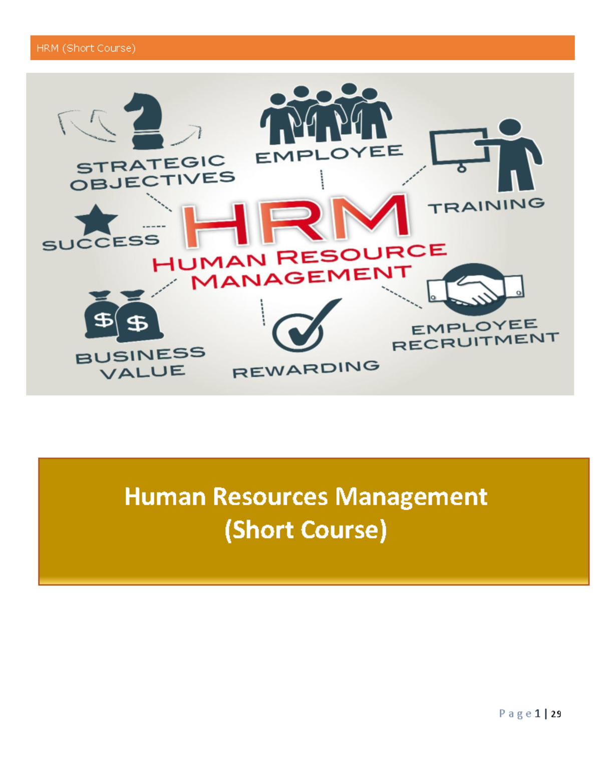 HRM 101: Comprehensive Overview of Human Resources Management - Studocu