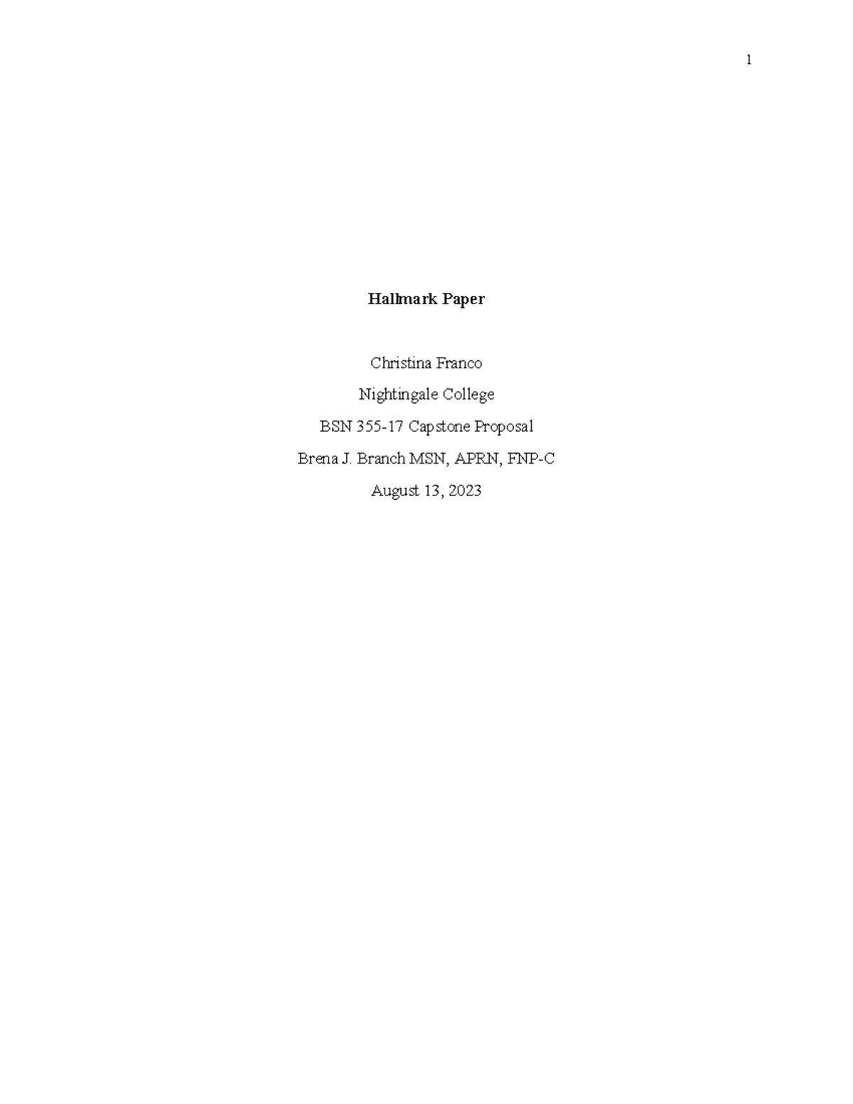 BSN 355-17 Capstone Proposal: Fall Prevention in Assisted Living ...