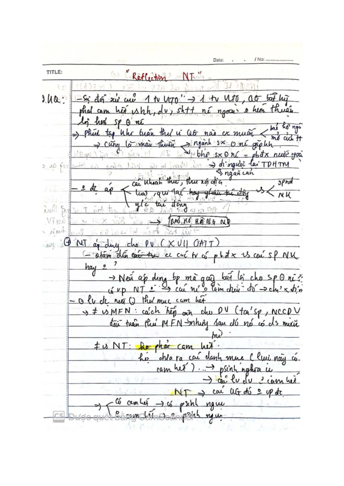 Reflection Notes on NT - Course Code: NT 31 - Studocu