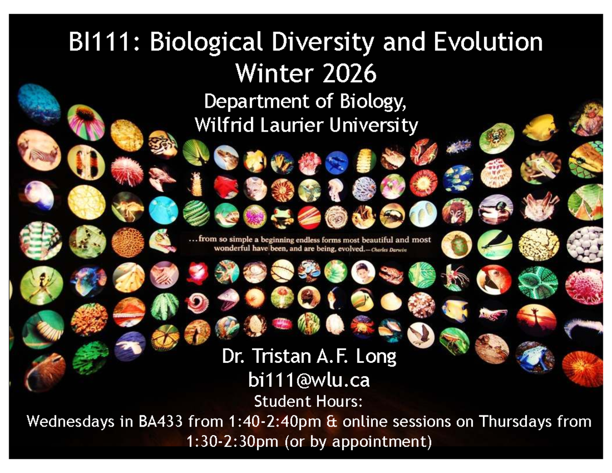 Biological Diversity and Evolution: Week 1 Genetics Review (Winter 2026 ...