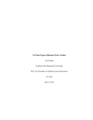 PSY 314 Final Project Milestone 1: Childhood Anxiety and Depression ...
