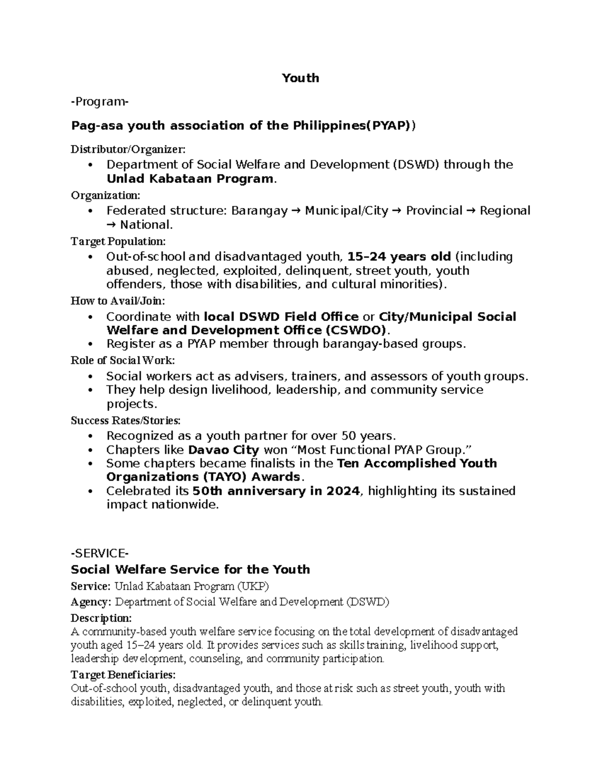 Youth Welfare Programs in the Philippines: A Comprehensive Overview ...