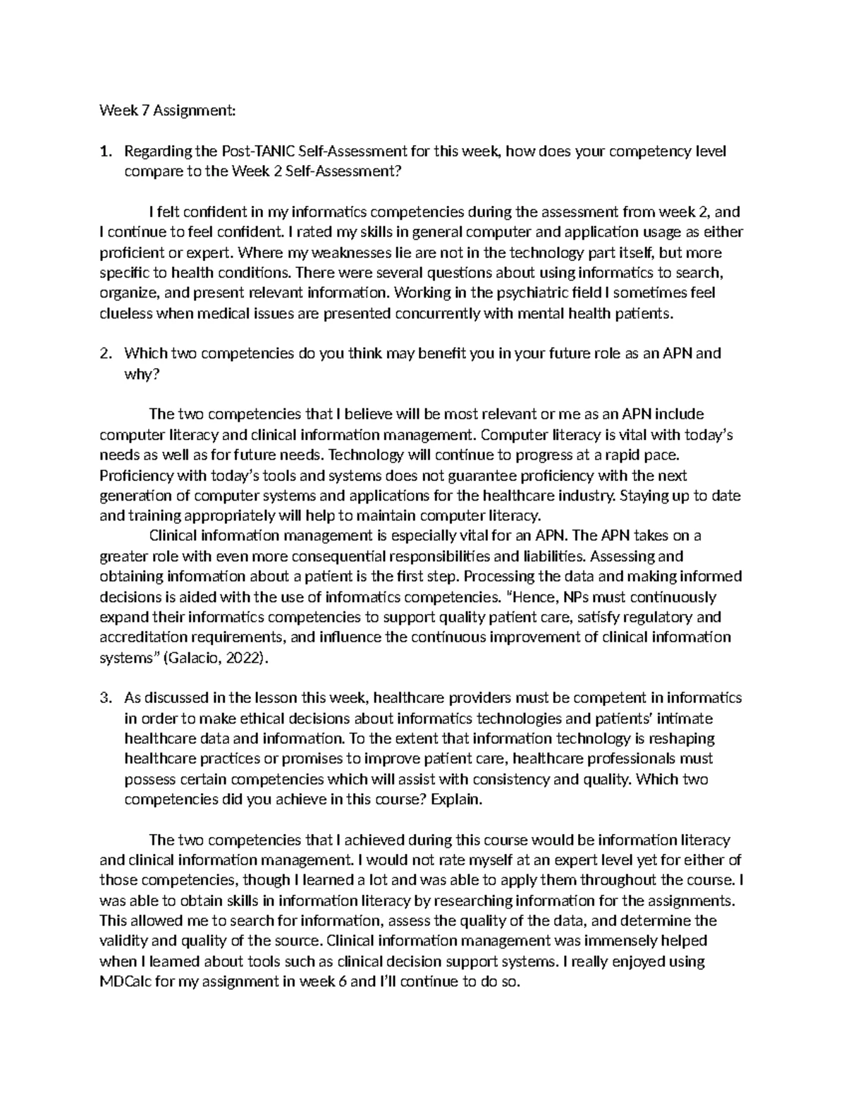 NURS 501 Week 7 Assignment: Impacts of Policy on APN Roles and Advocacy ...