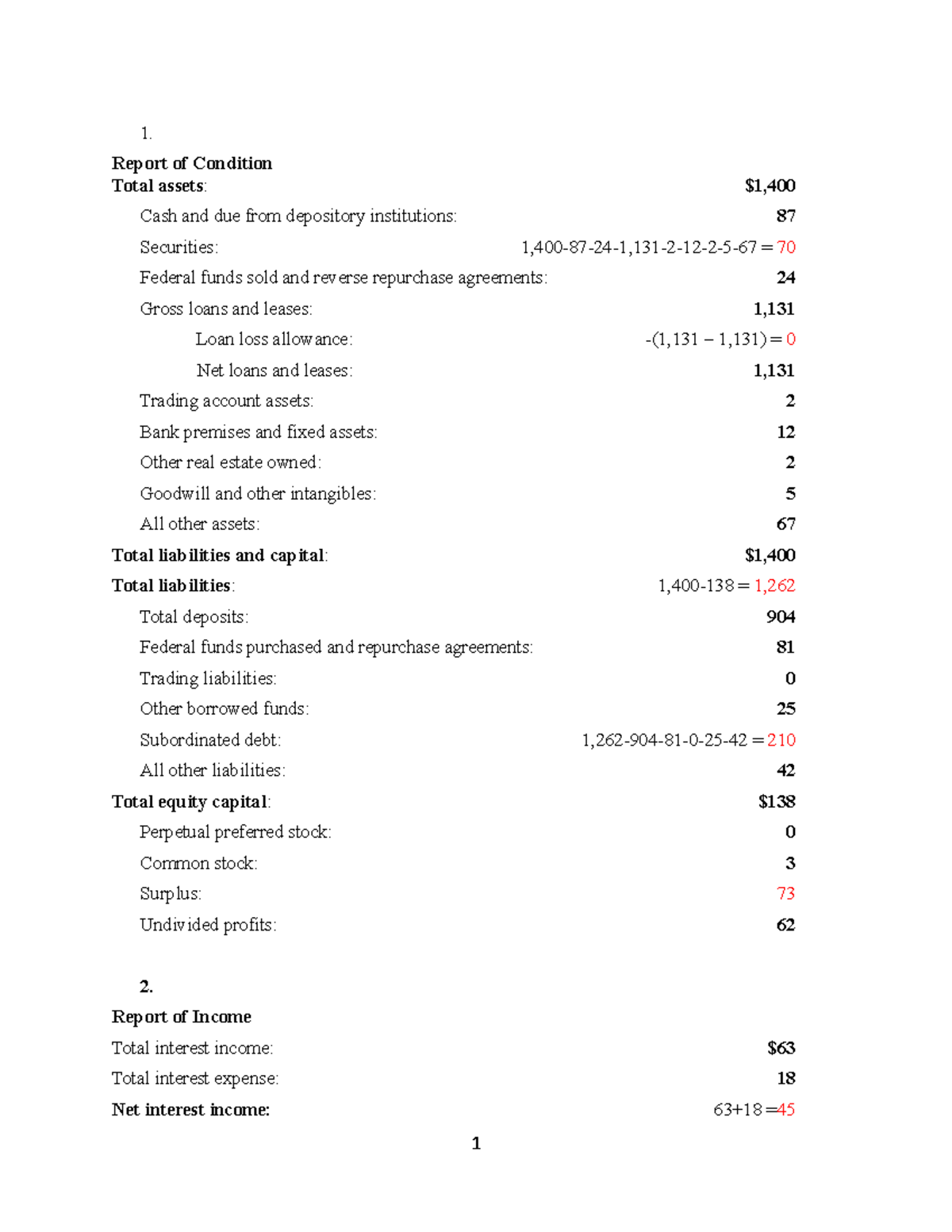 HW1 - Chapter 5 Financial Report Analysis and Income Statement - Studocu