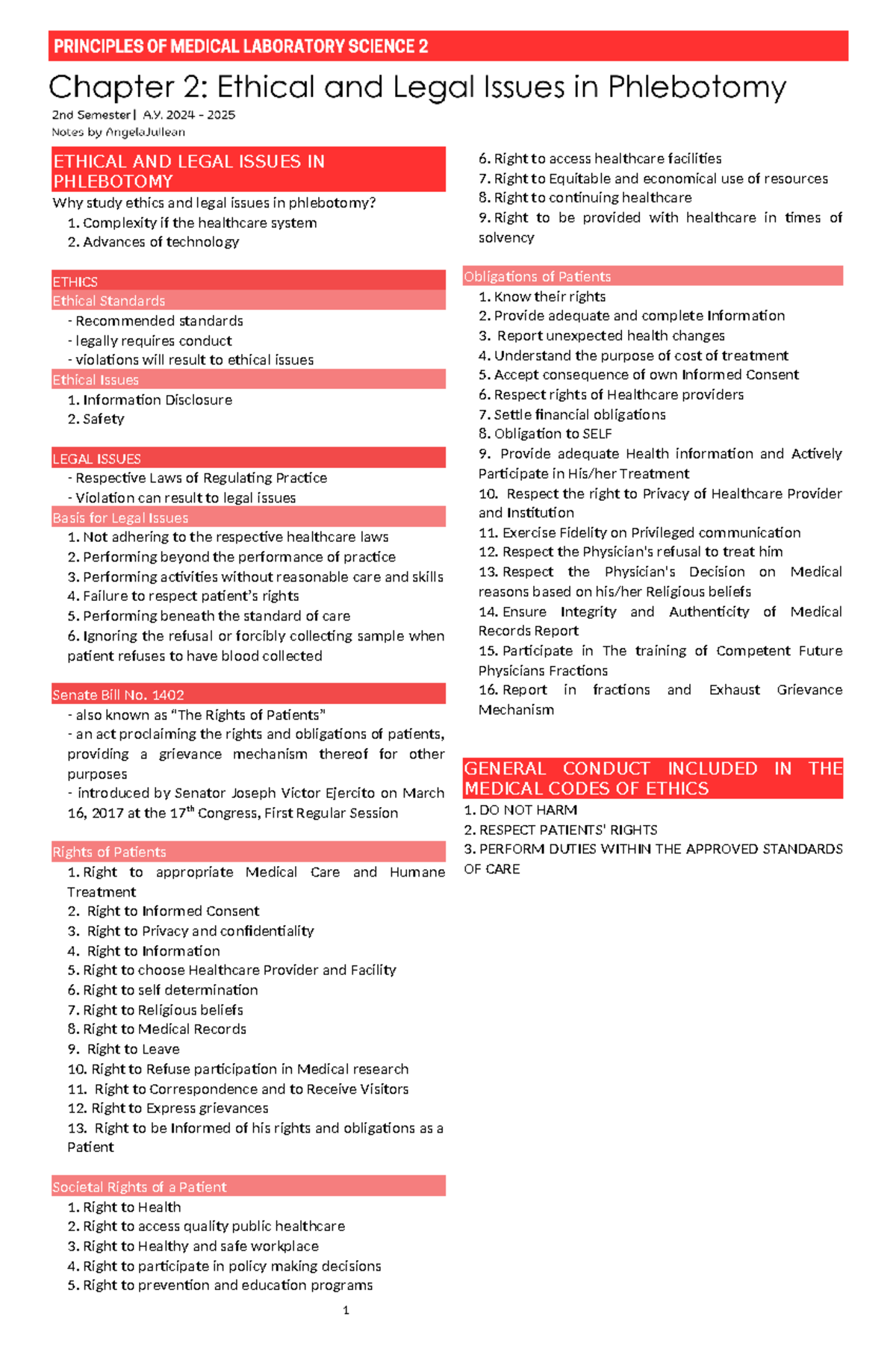 PMLS2-Chapter 2 - Principles of medical laboratory science Lesson 2 - 1 ...