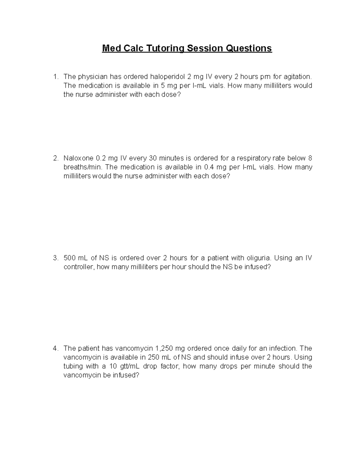 med-calc-practice-questions-pharmacology-review-tips-studocu