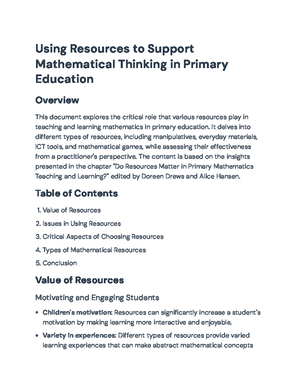[Solved] Types of rubrics for grade r - Mathematics in Education ...
