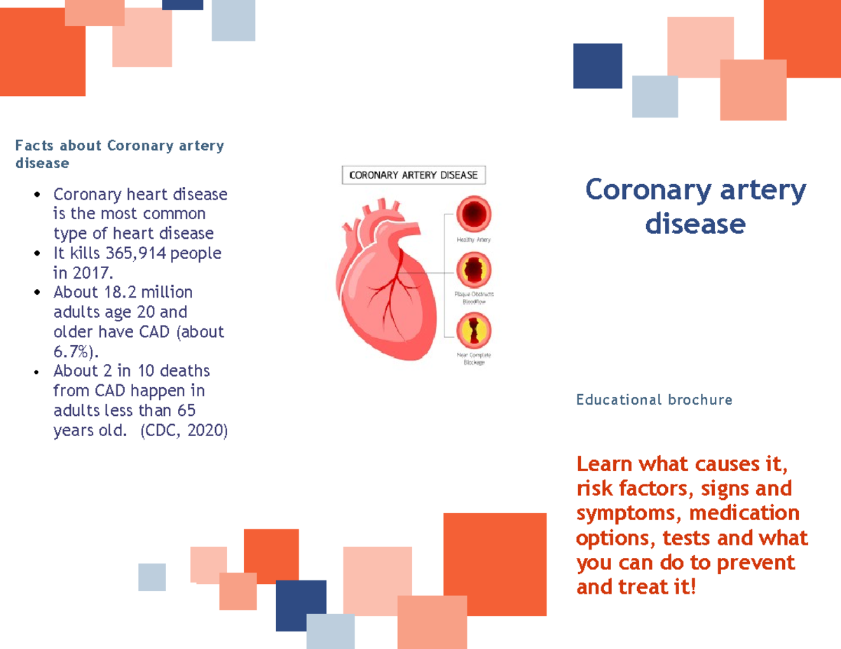 CAD educational - Facts about Coronary artery disease Coronary heart ...