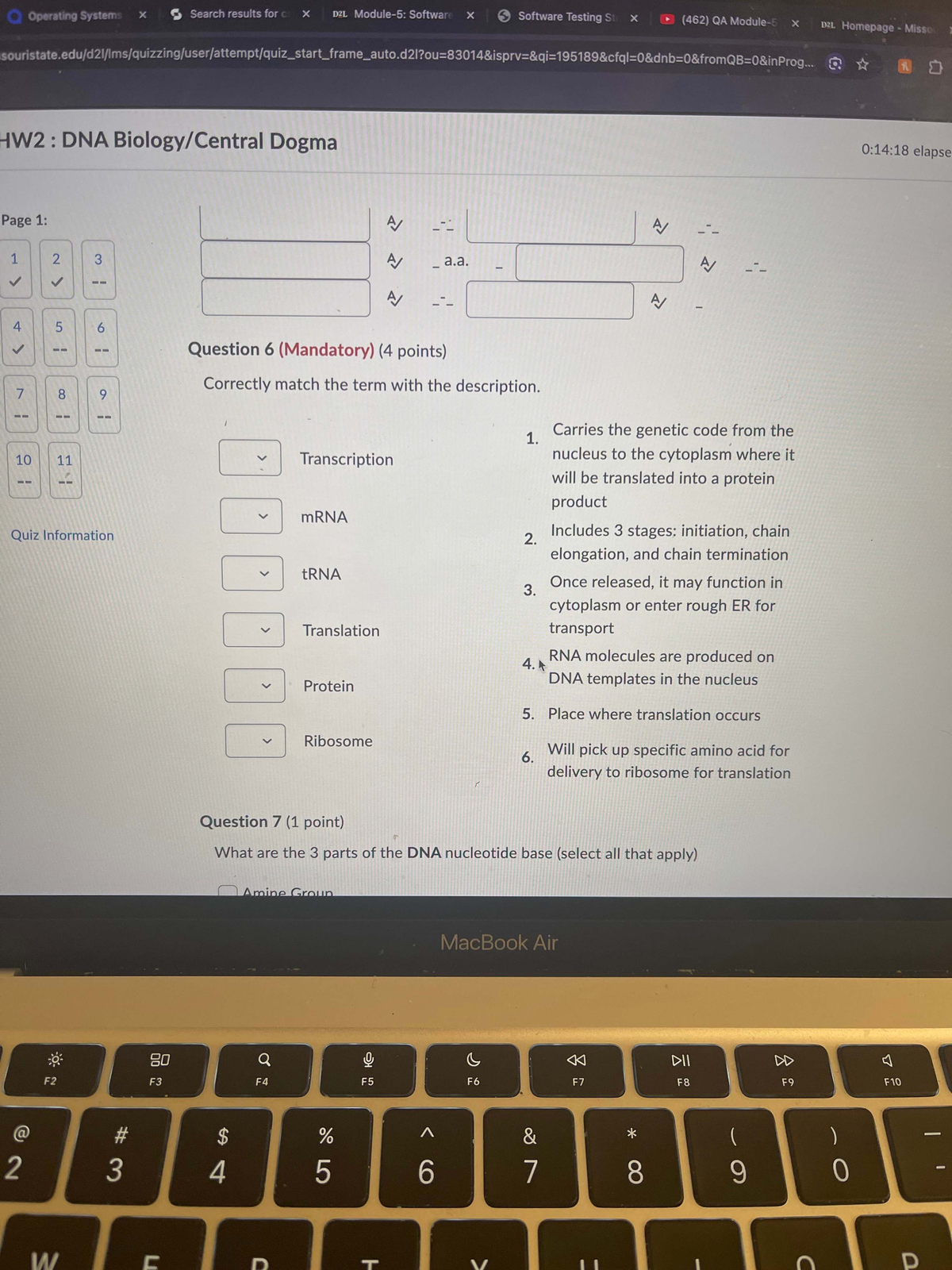 Analyzing Key Concepts in Genetics and Cell Reproduction (BIO 101 ...