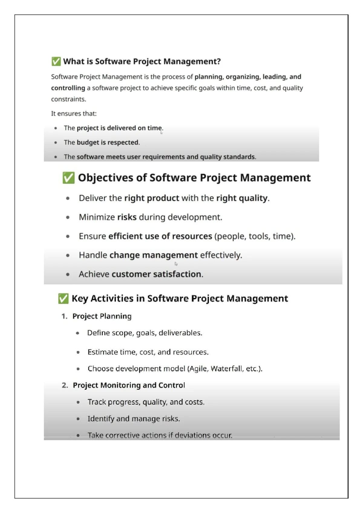 UNIT 1: SOFTWARE FAILURE RATE CURVE & WATERFALL MODEL SUMMARY - Studocu