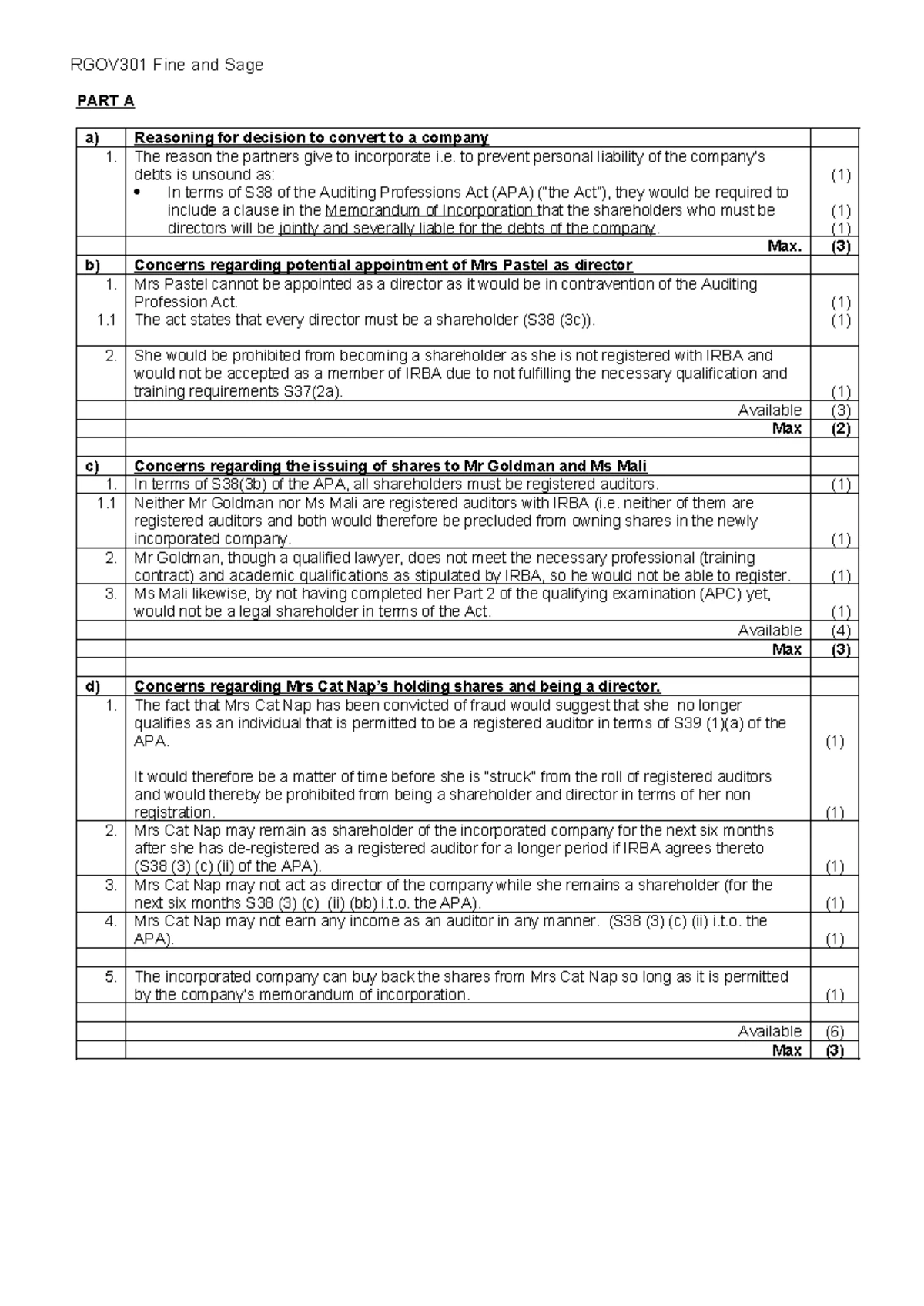 NMU ACCT 301 Q60 Solutions on Provisions & Contingencies Analysis - Studocu