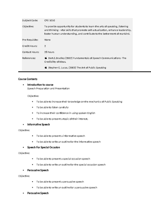 Topic 6 - Impromptu Speech notes - IMPROMPTU SPEECH Impromptu means ...