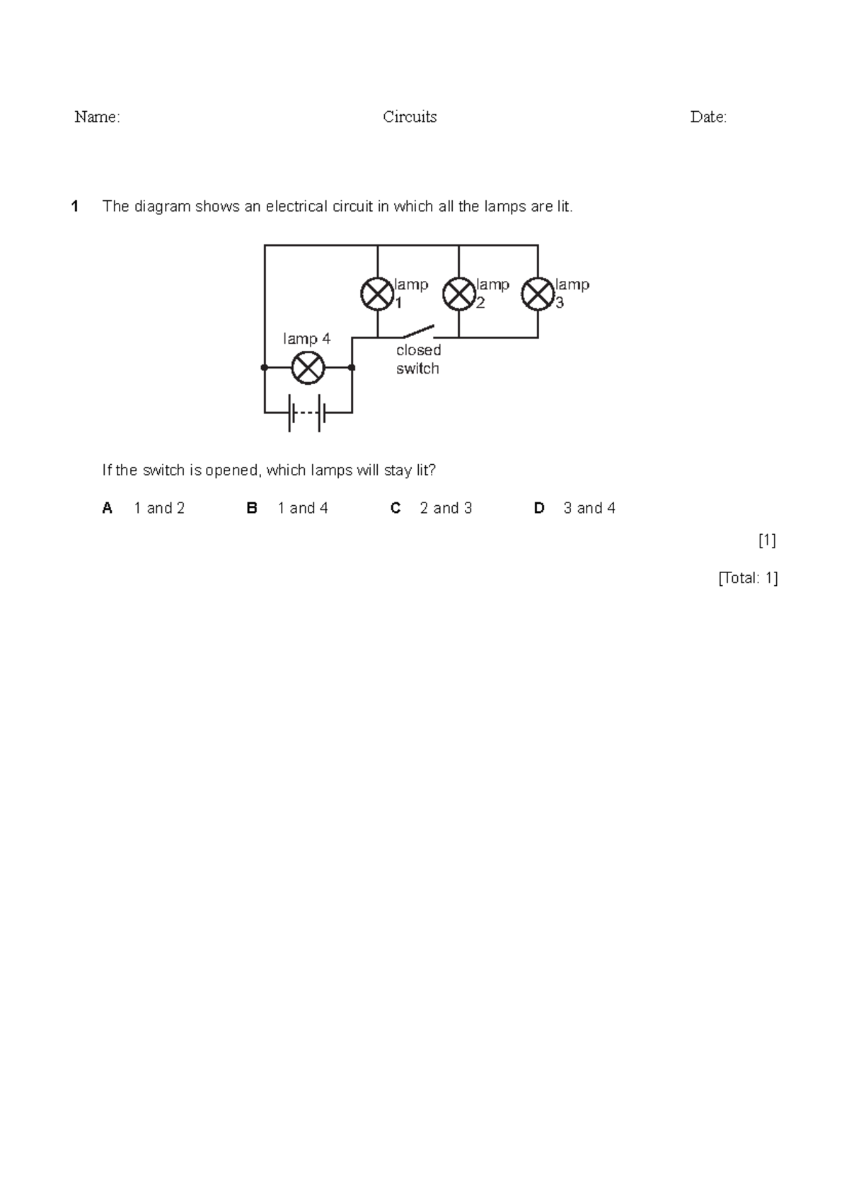 TEST #5 Electricity Quiz Questions and Answers - Studocu