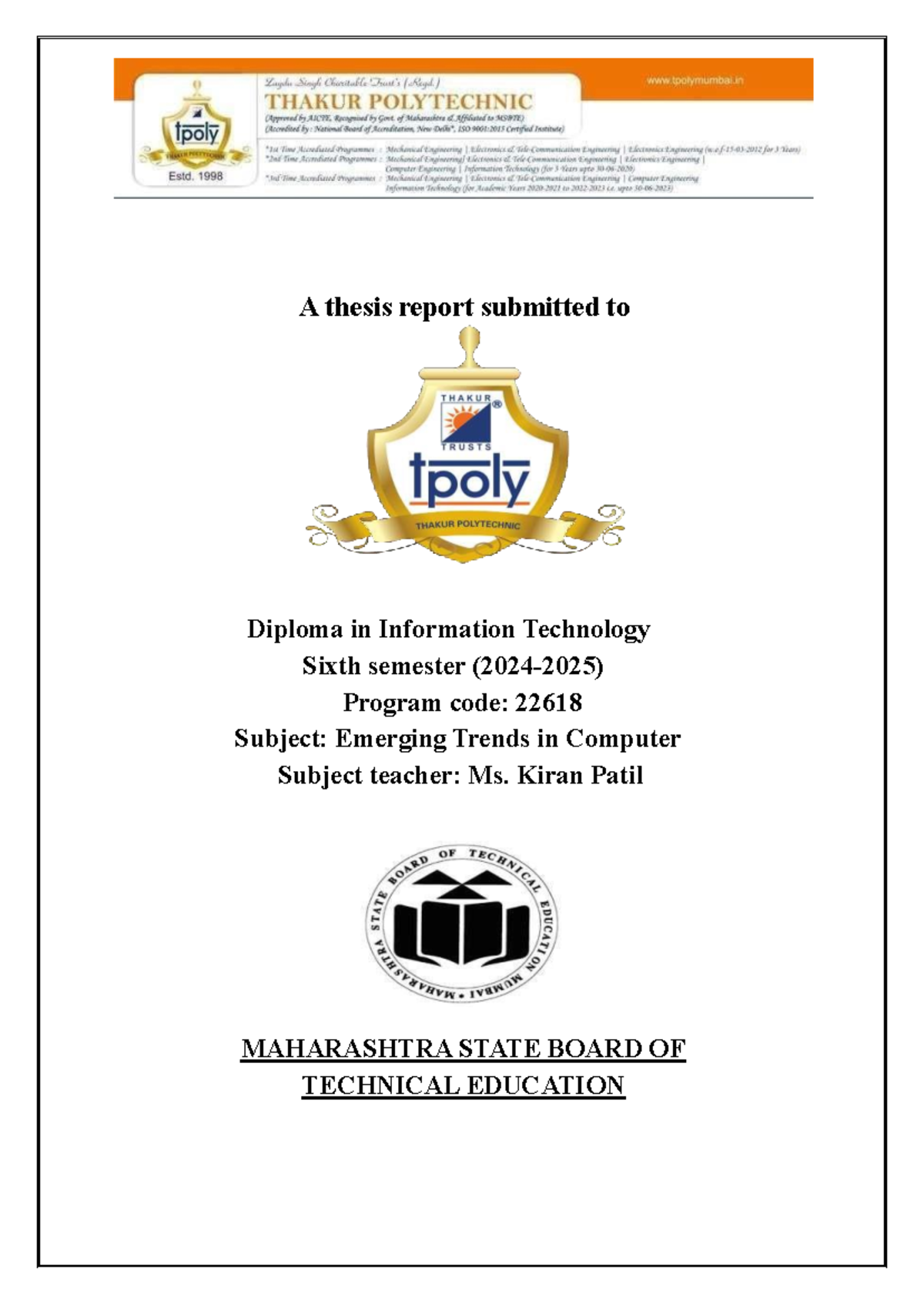 ETI 224618 Micro Project Report: Machine Learning Insights and ...