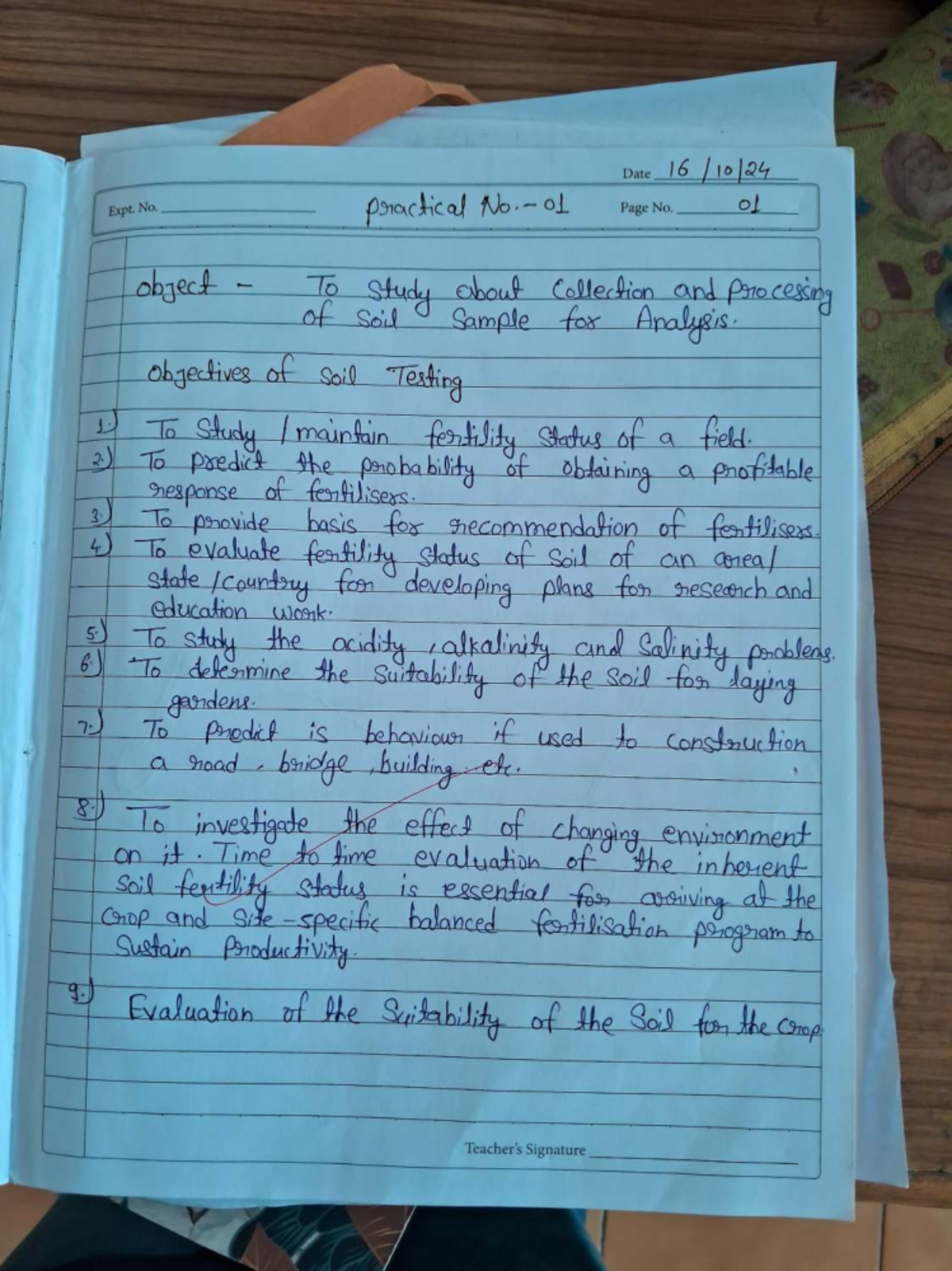Soil Testing Procedures: Practical 1 - Expt. No. 16 Analysis - Studocu