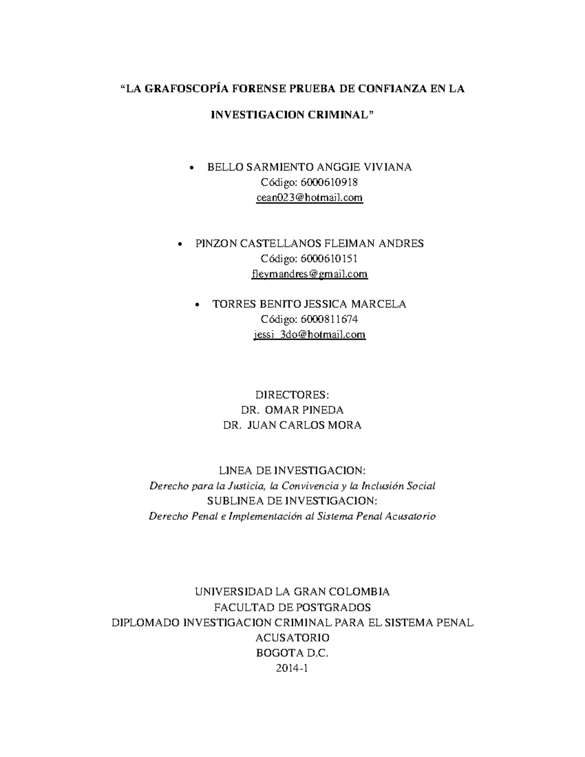 Grafoscopía Forense: Crucial para la Investigación Criminal 6000610918 ...