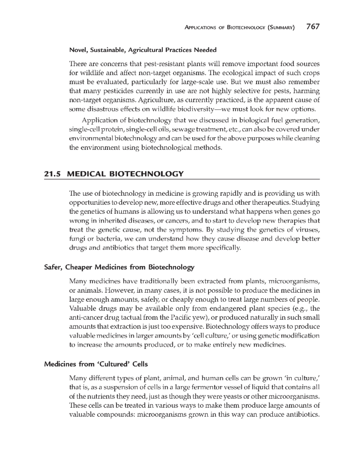 Applications of Biotechnology in Agriculture & Medicine (BS 7th) - Studocu
