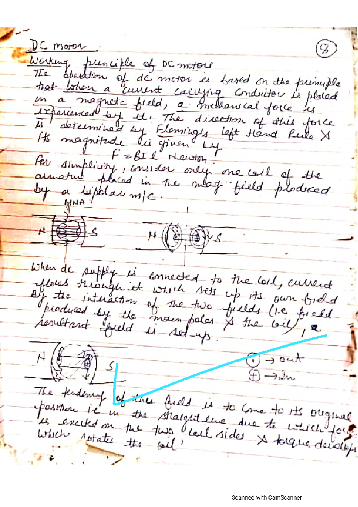 DC Machines 2 - BET Notes on Working Principles of DC Motors - Studocu