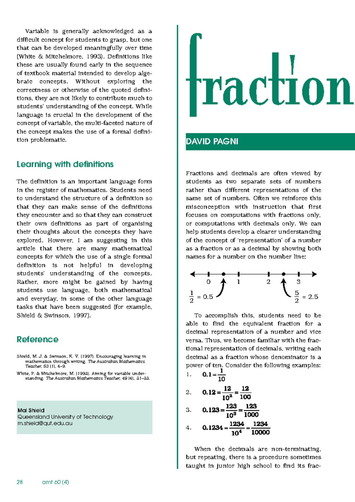 Understanding Variables and Number Representations in Math (EDU 101 ...