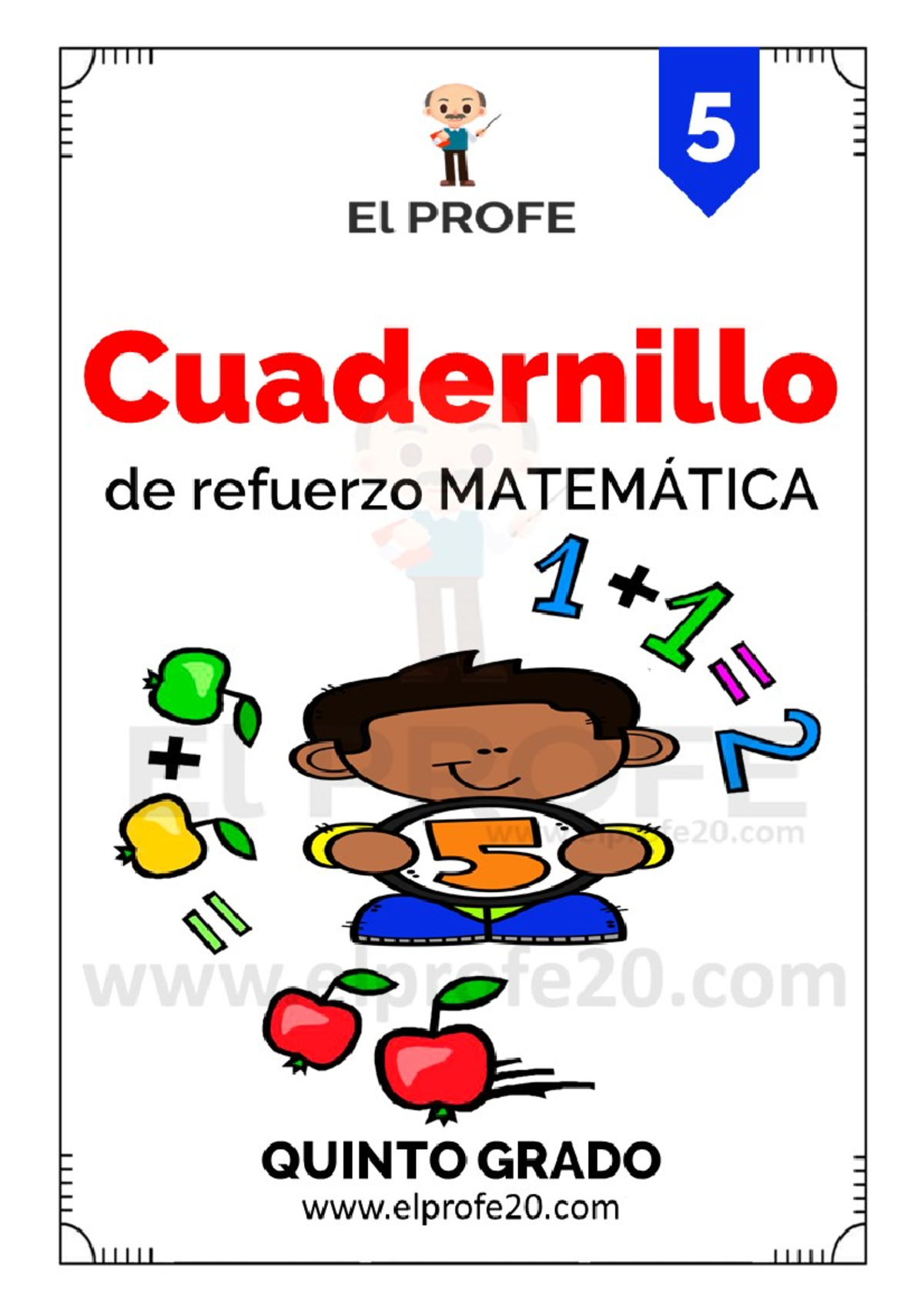 Cuadernillo de trabajo de matematicas quinto grado elprofe 20 ...