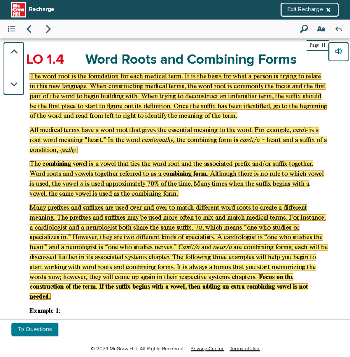 Word Roots & Combining Forms: Medical Terminology Insights (LO 1.4 ...