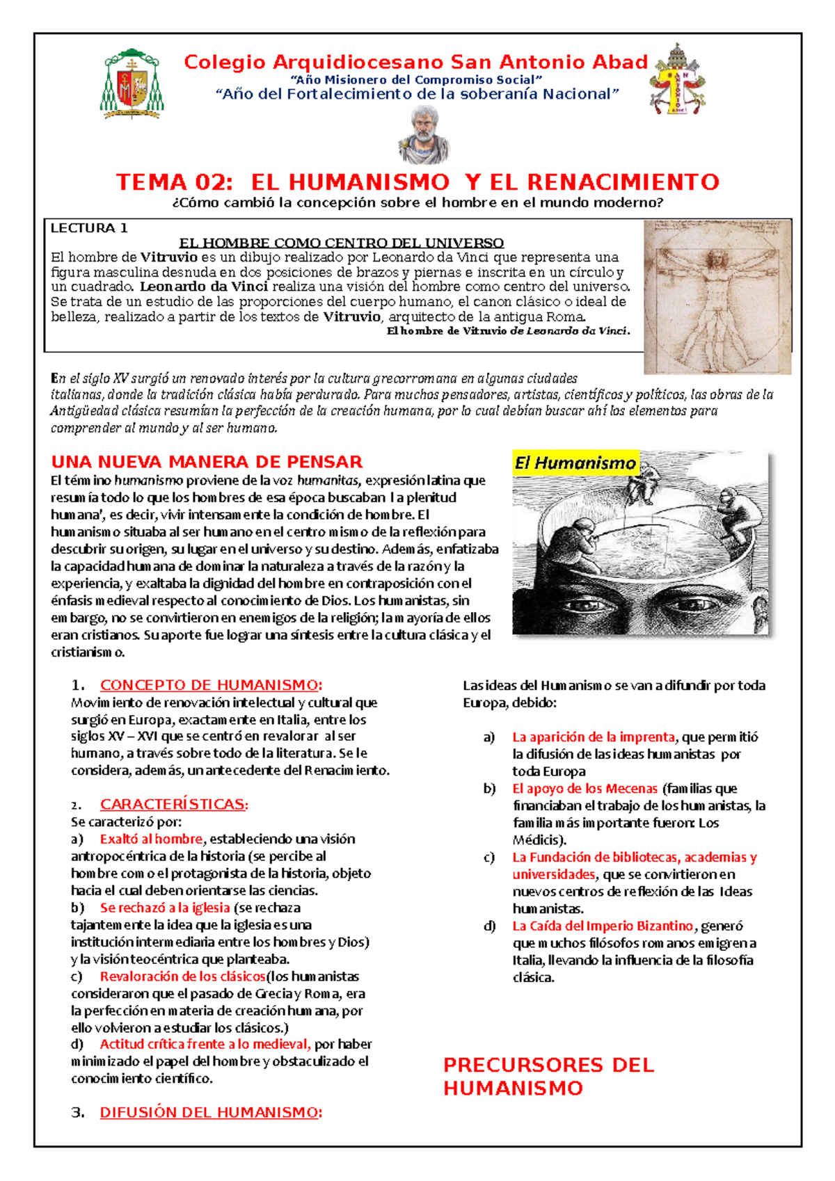 Humanismo y Renacimiento: Análisis del Siglo XV - 2022-1 - Document Preview