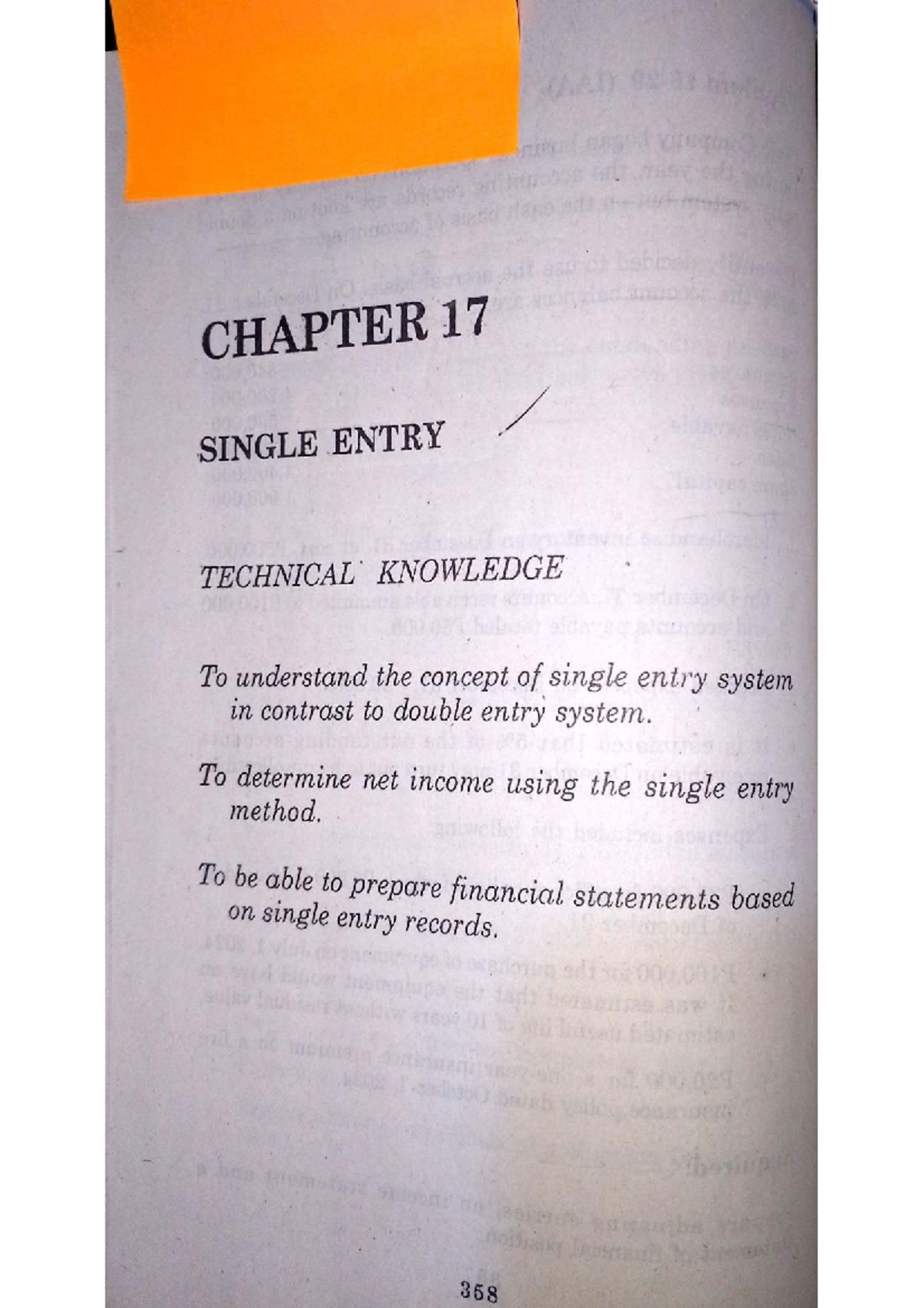 IA3 CHAPTER 17: Understanding Single Entry System in Accounting - Studocu