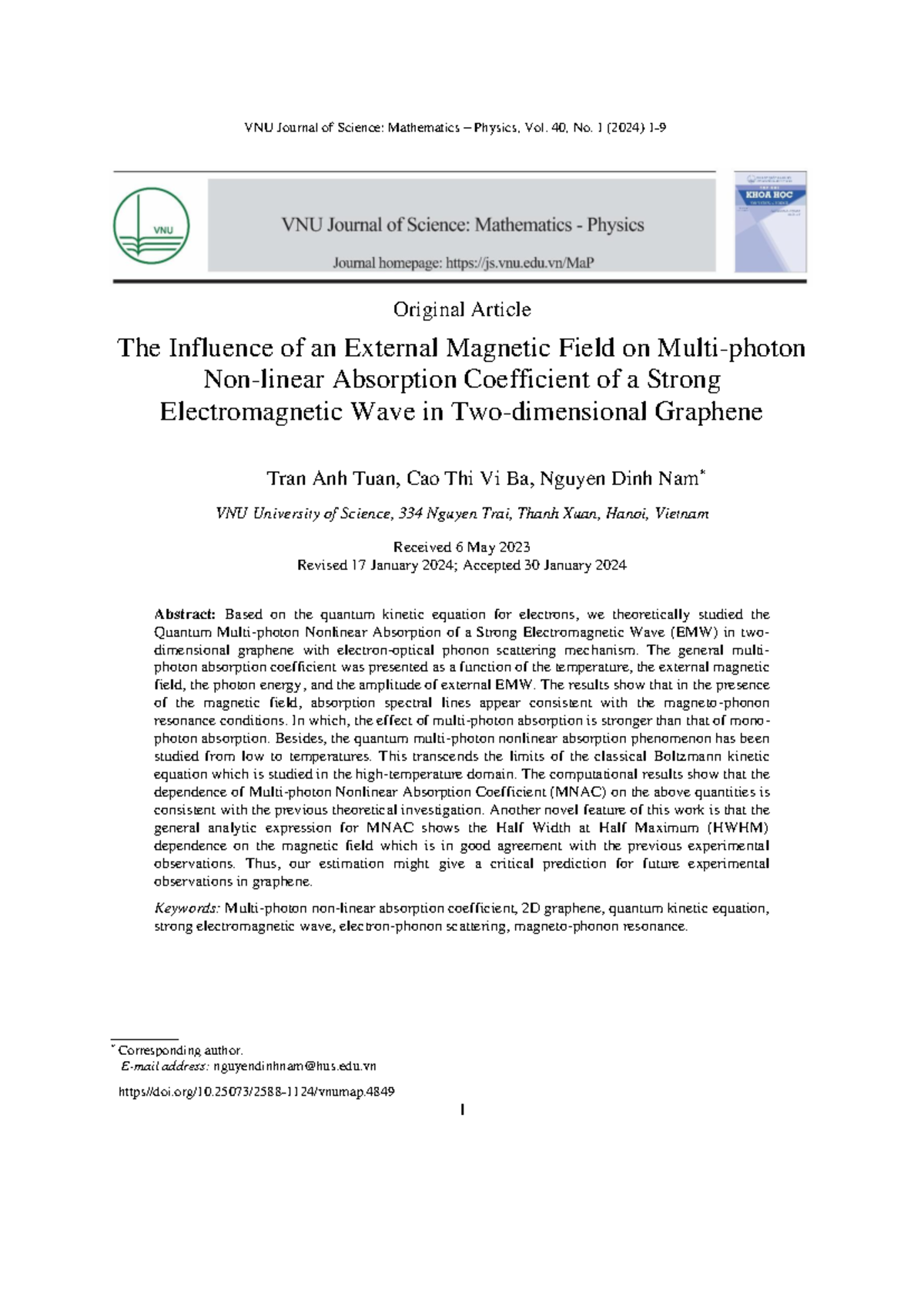 4849 97 12945 2 10 20240319 - VNU Journal of Science: Mathematics ...