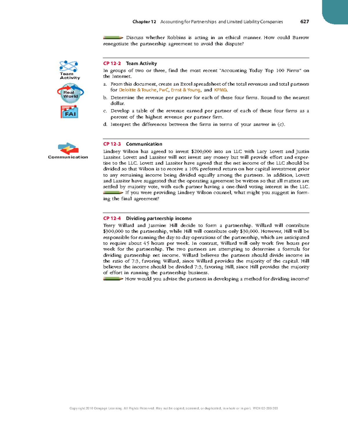 Chapter 12 & 13: Accounting for Partnerships and Corporations Overview ...