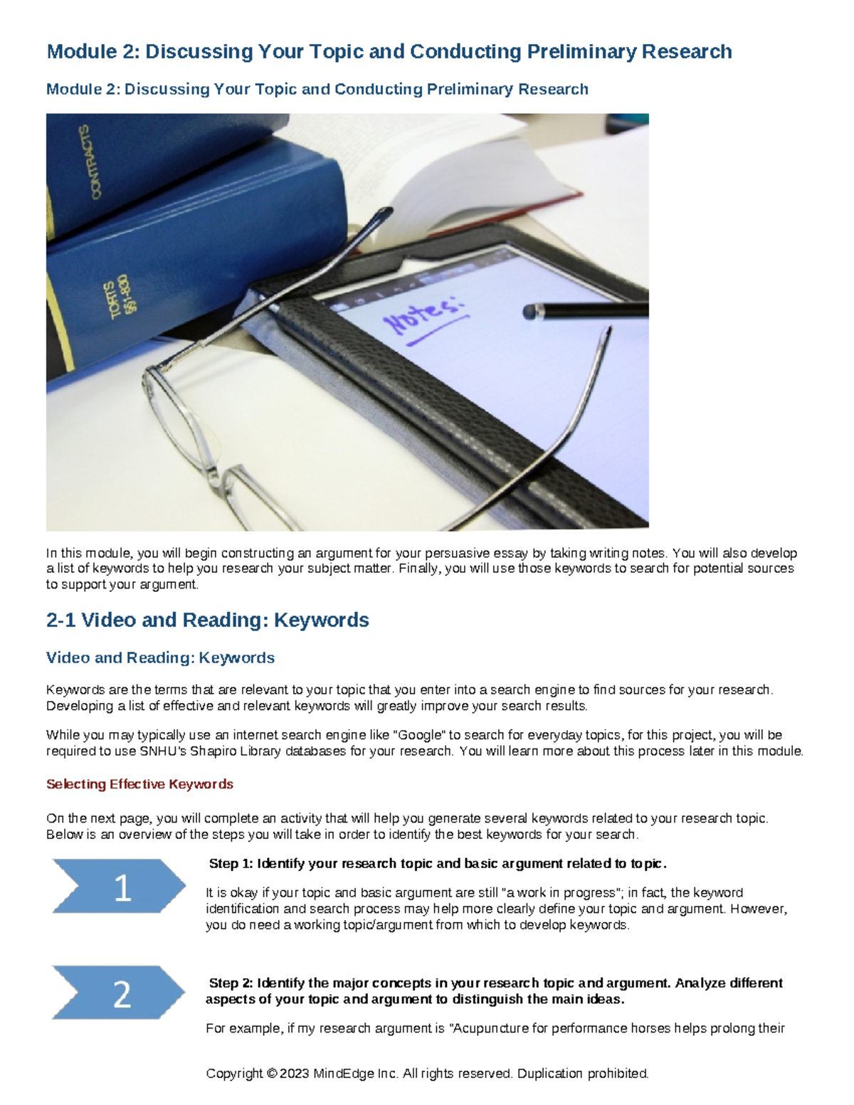 Module 2: Topic Discussion & Preliminary Research for Persuasive Essays ...