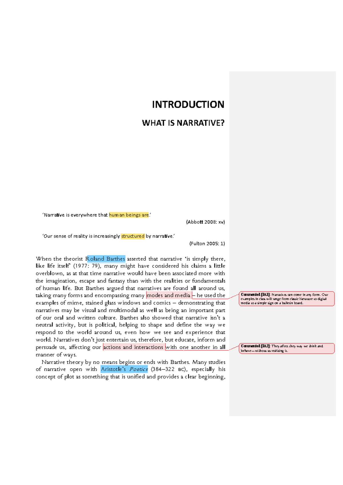Annotated-Introduction%20to%20Narrative%20-%20Annotated-1 - WHAT IS ...