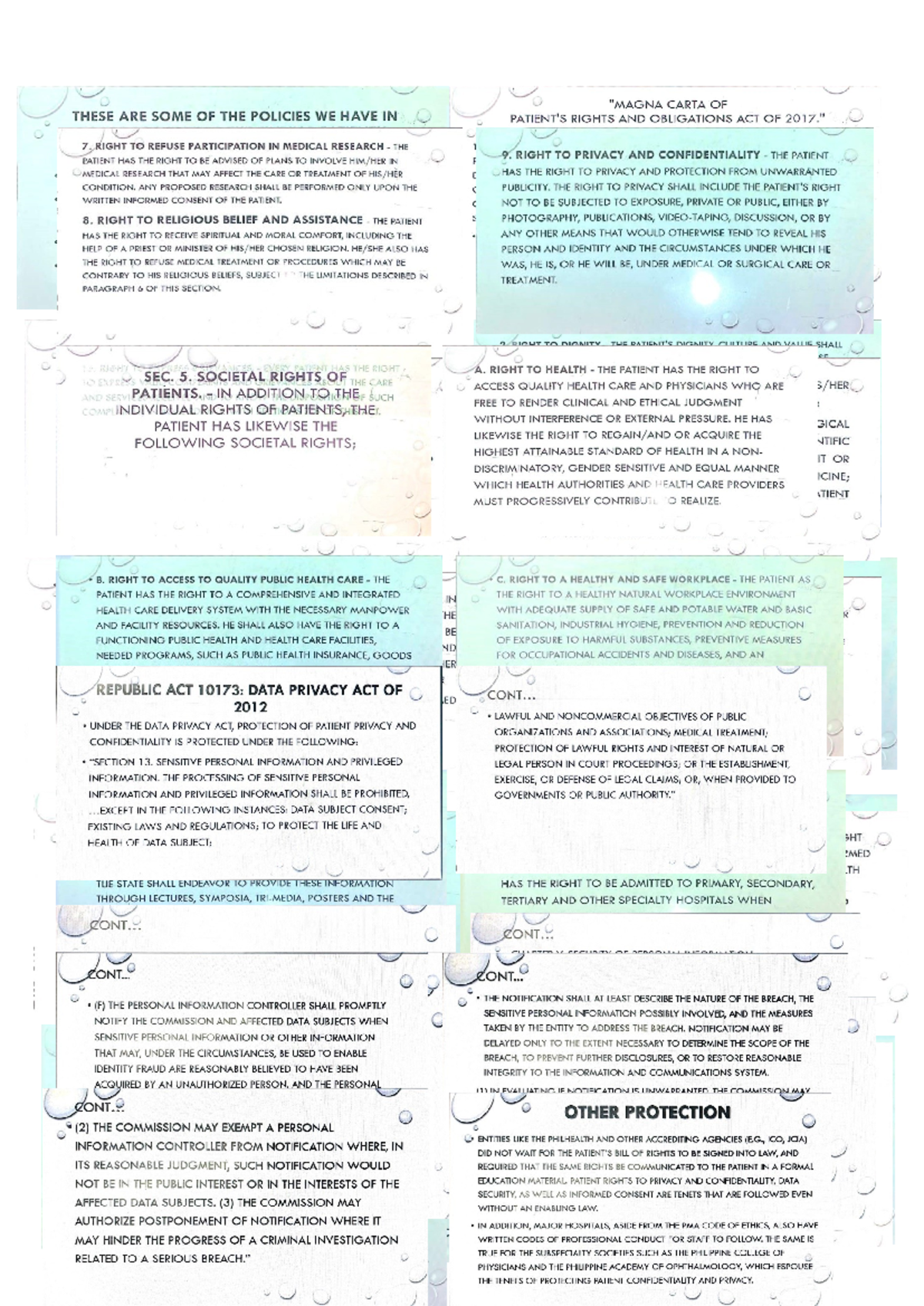 Bioethics Laws Overview - Rights & Obligations in Healthcare CTTO - Studocu