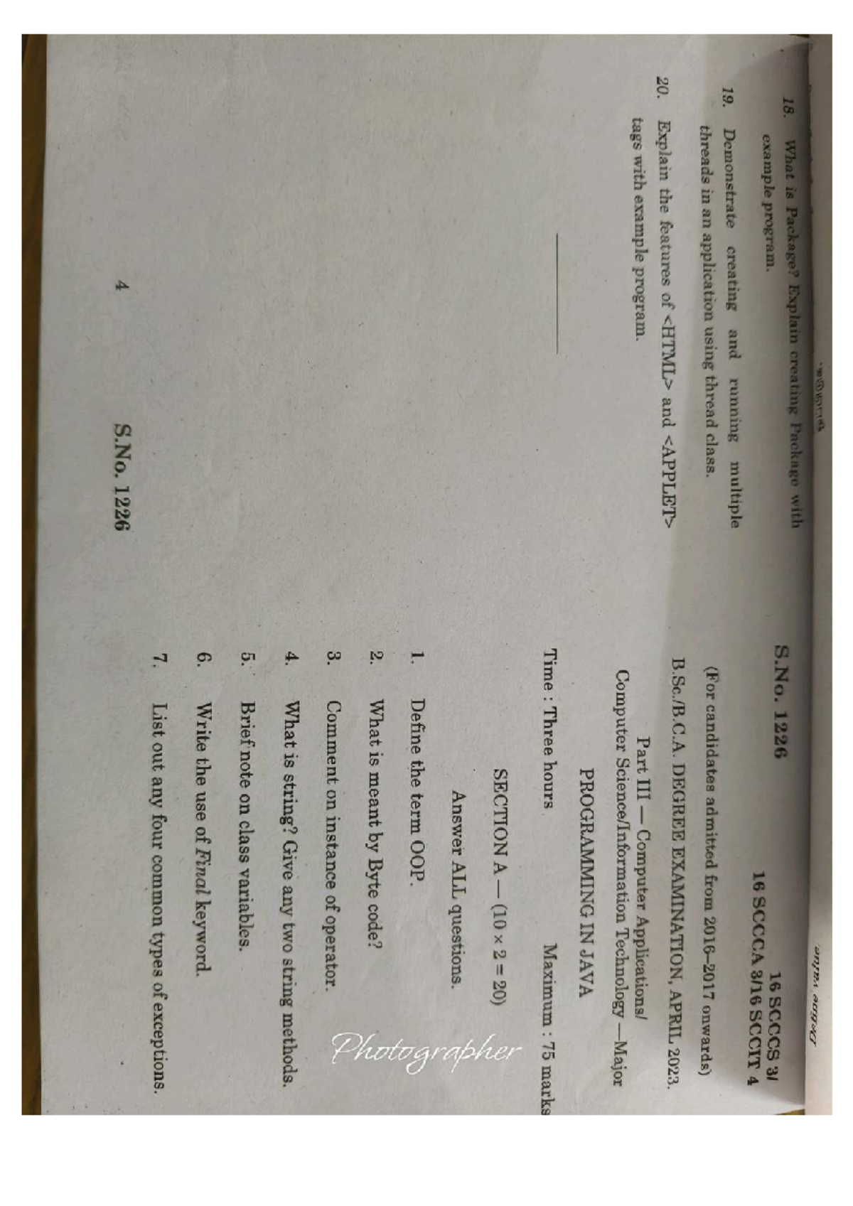Programming in java - I need some question bank - 18. What is Package ...
