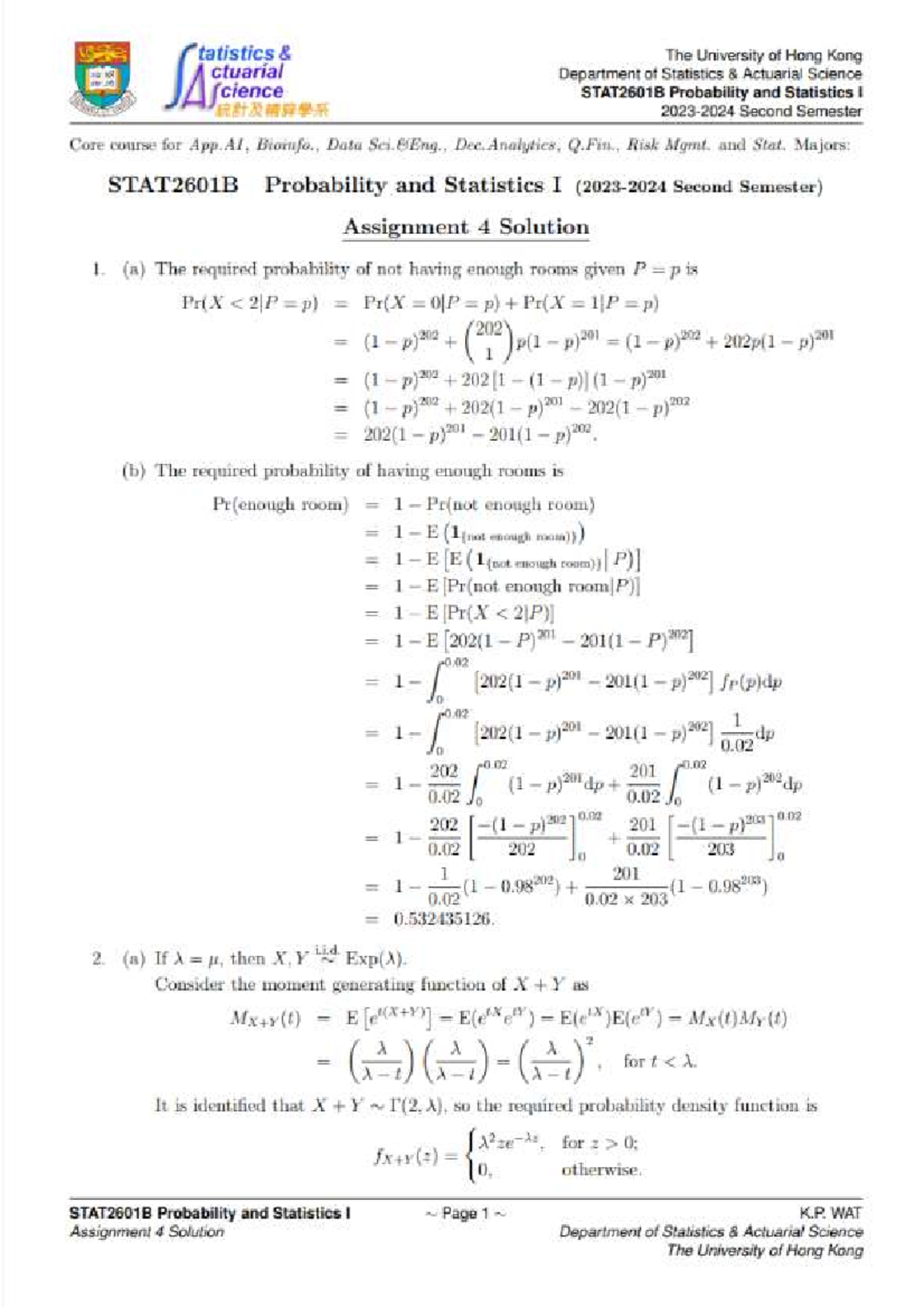 Assignment 4 Solutions for Course Code: [Insert Course Code] - Studocu