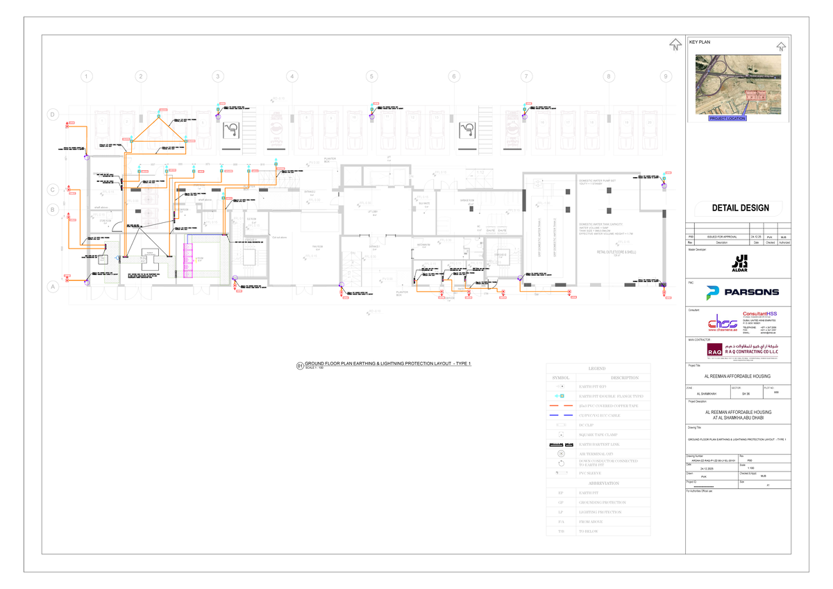 E1 1S Ground Floor Plan & Lightning Protection Layout - Studocu