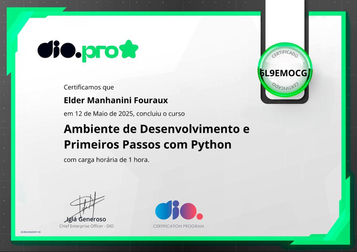 6L9 Emocg - Alguns exercícios de Python e como configurar o ambiente de ...