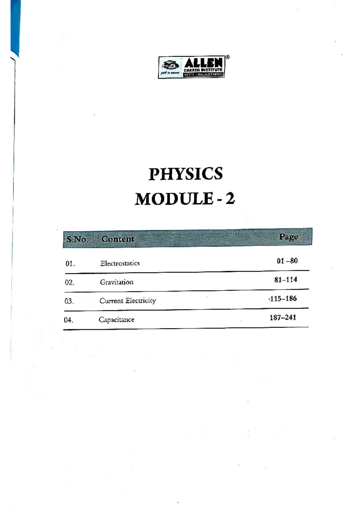 Electrostatics Exercises & Theory Notes - Module 2 (ES0298 - ES0312 ...