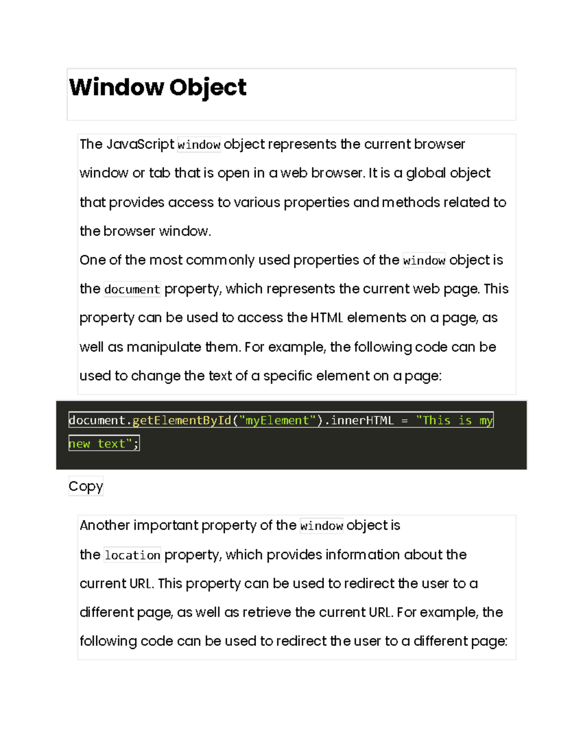 JavaScript DOM: Understanding Window, Document, History & Navigator ...