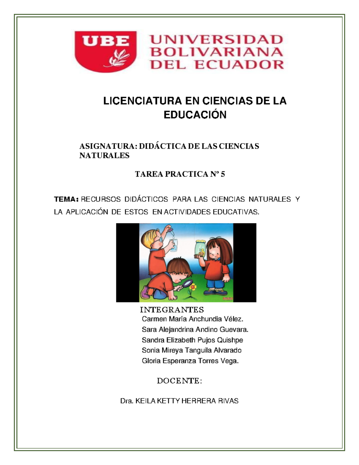 Tarea Práctica Nº 5: Recursos Didácticos en Ciencias Naturales C.C.N.N ...