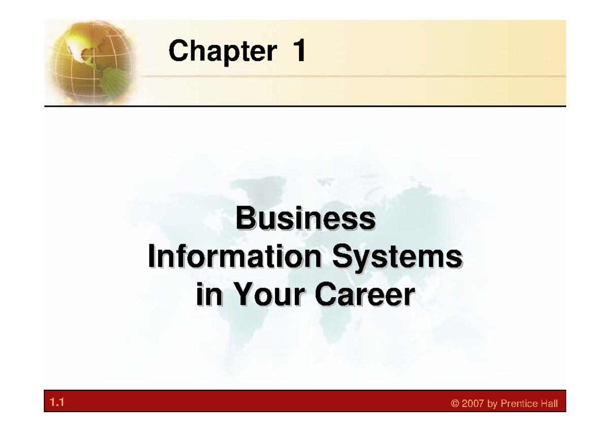 Chapter 1 - The Importance of Business Information Systems in Careers ...