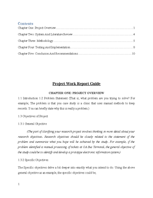 Chapter corrected - project document - CHAPTER ONE PROJECT OVERVIEW 1 ...