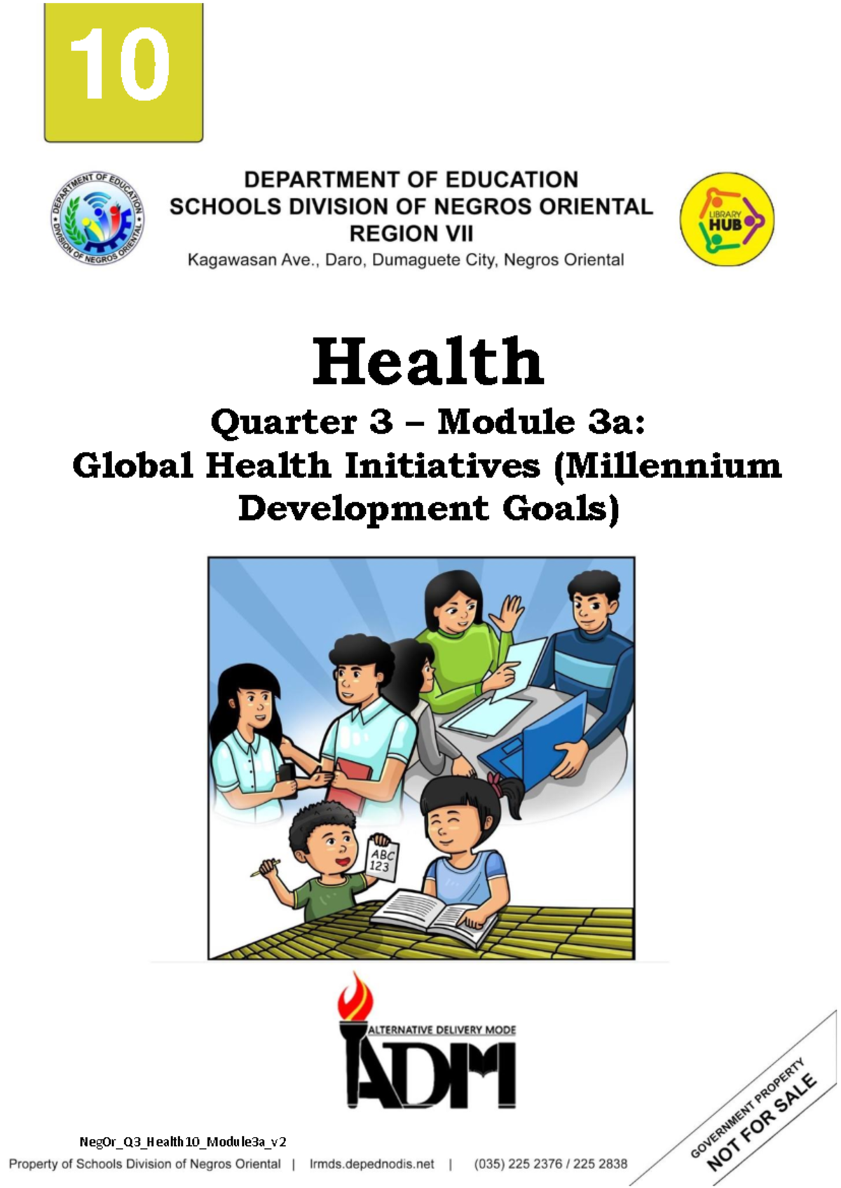 Health 10 - Q3 Module 3a: Global Health Initiatives Overview - Studocu