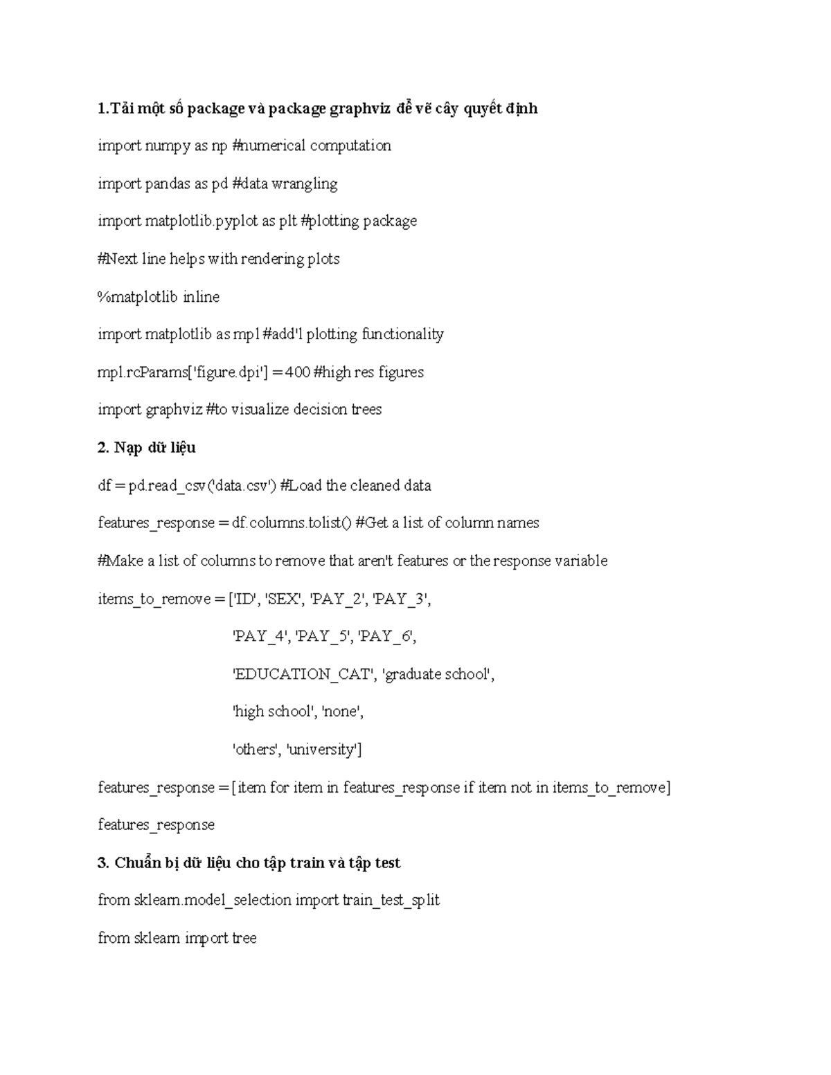 Labgk - Hướng dẫn sử dụng Decision Trees và Random Forests - Studocu